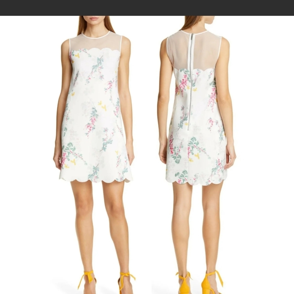 Ted Baker White Floral Dress